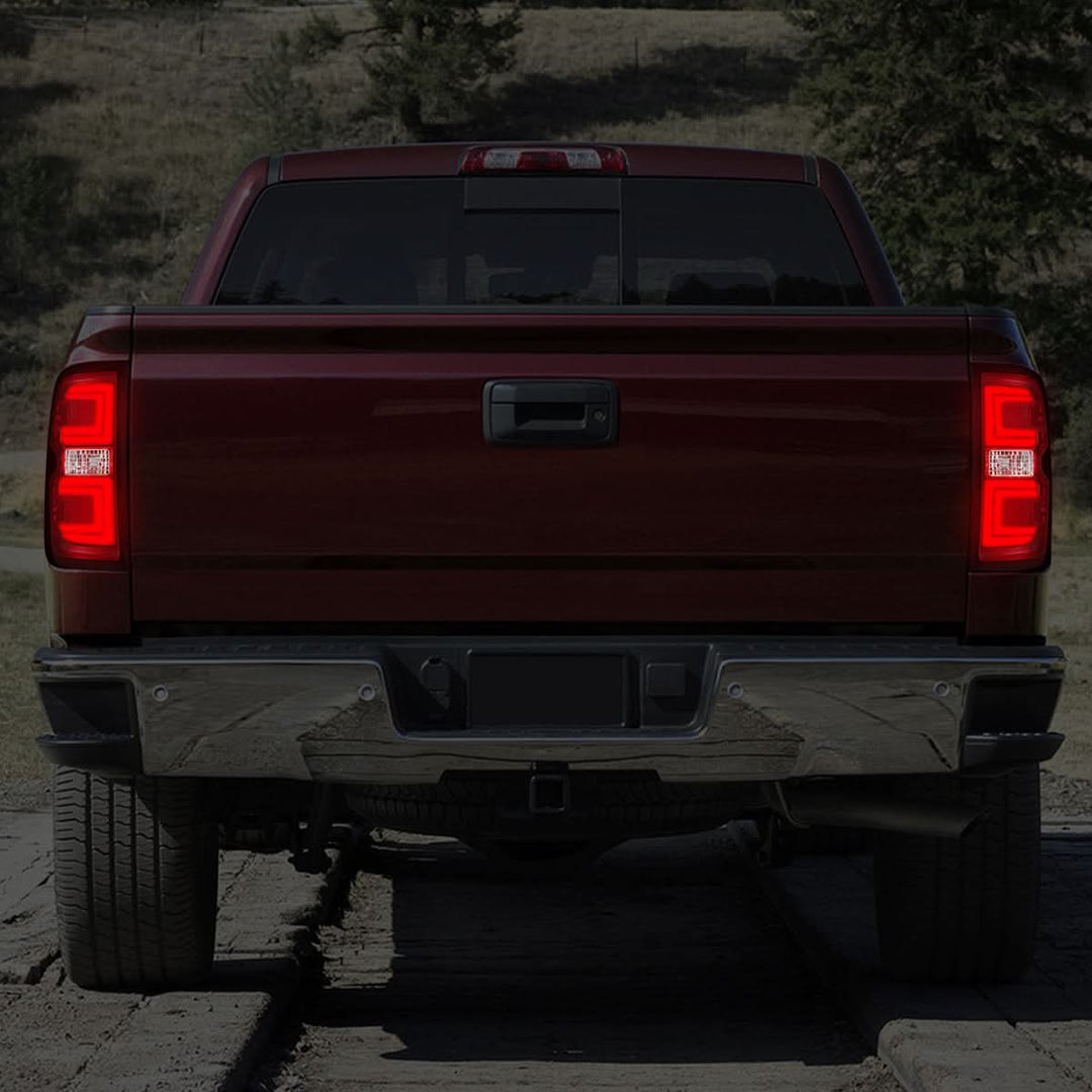 14-19 Chevrolet Silverado / GMC Sierra Dually Red Clear Tail Lights