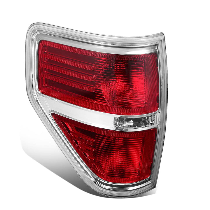 2009-2014 Ford F-150 Right Tail Light - Chrome/Red