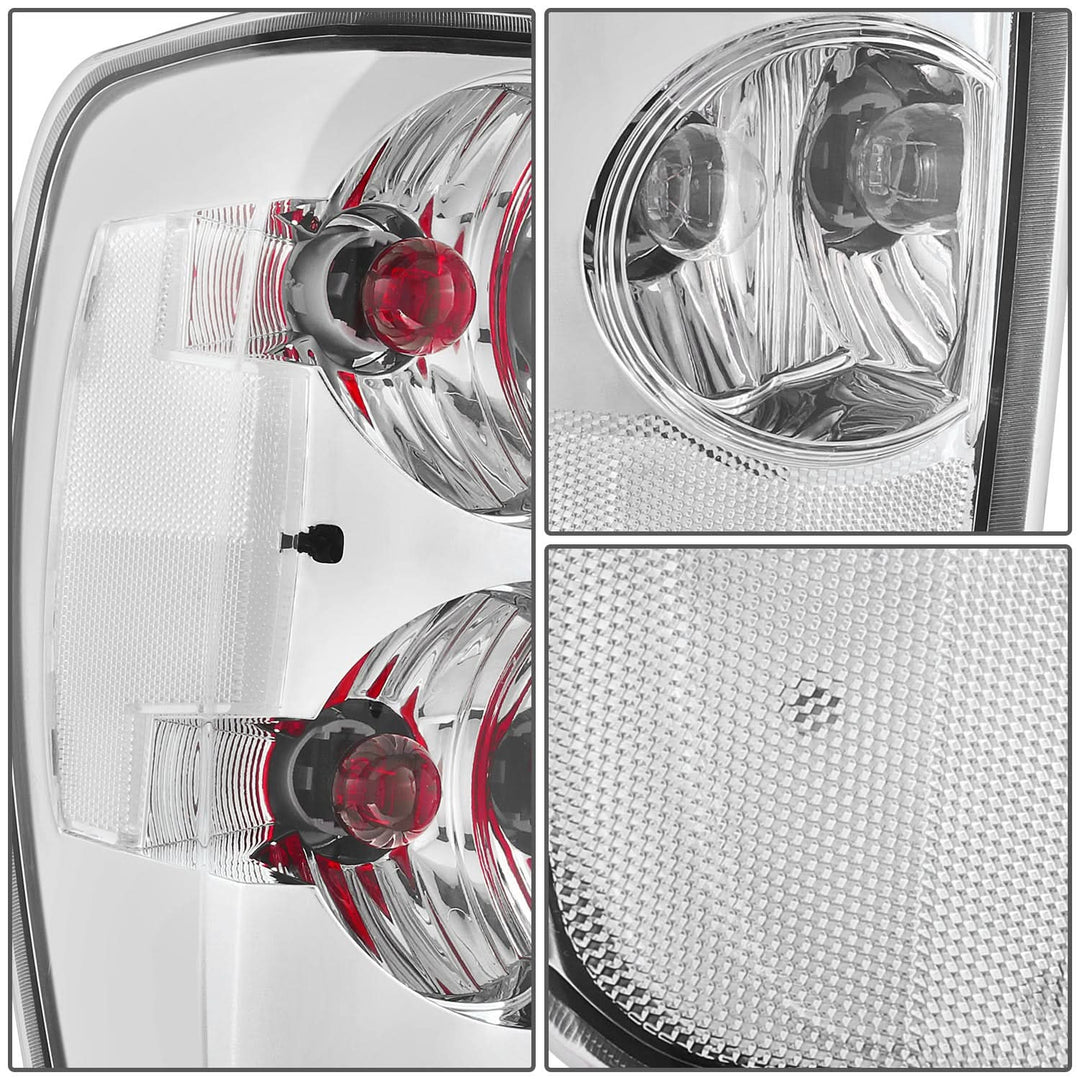 04-12 Chevrolet Colorado / GMC Canyon Chrome Clear Tail Lights