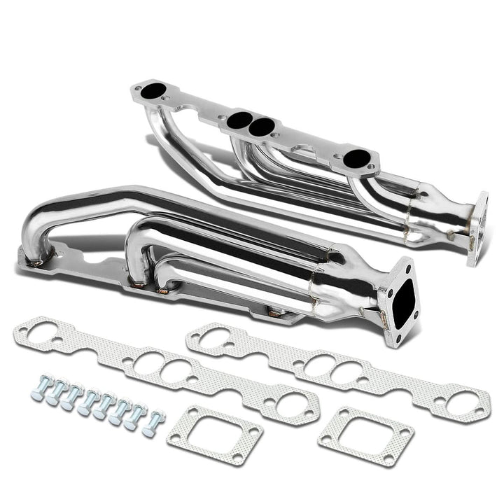 Chevrolet SBC Twin Turbo Manifold T3 Flange Top Mount Stainless Steel