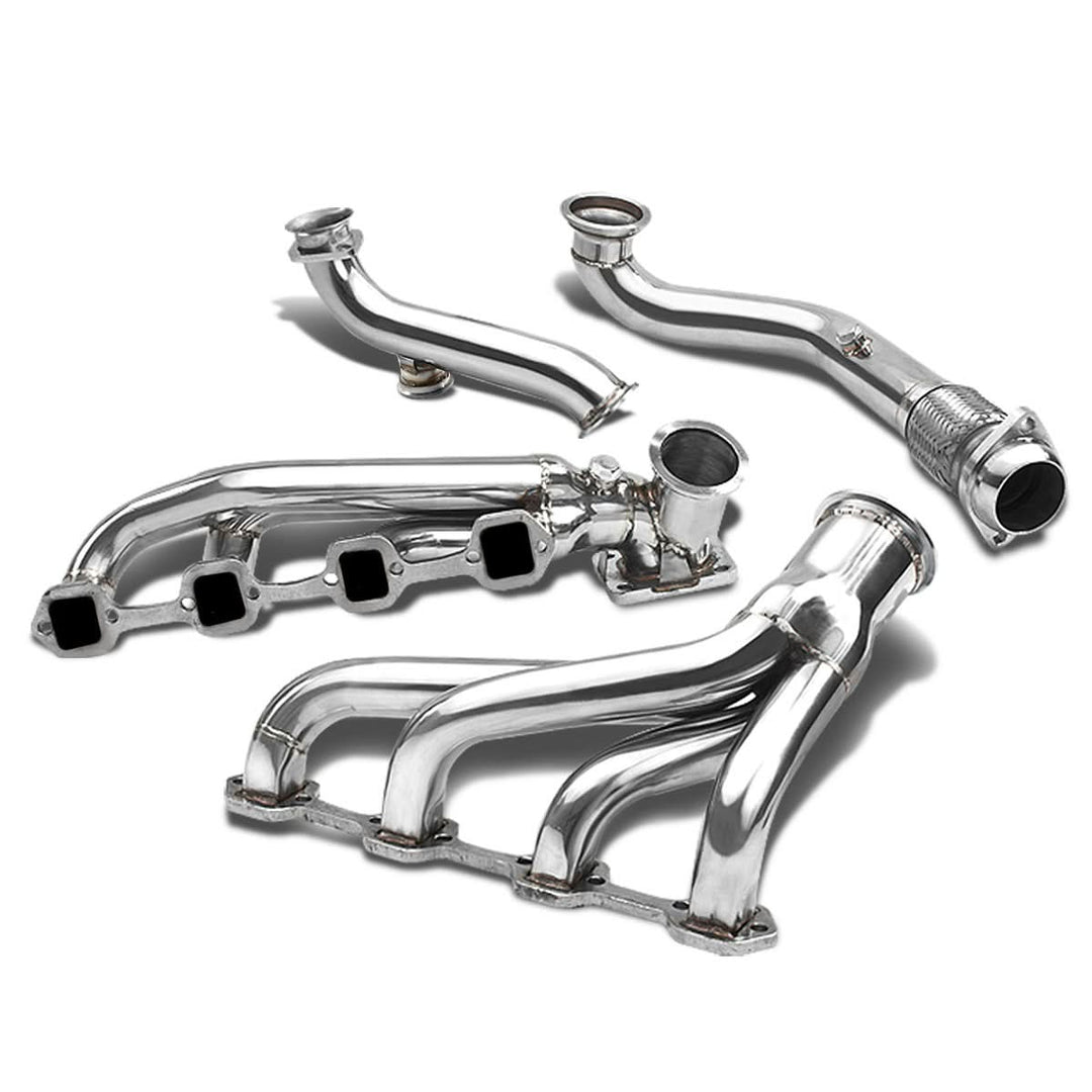 79-93 Ford Mustang 5.0L Turbo Manifold with Downpipe - Stainless Steel