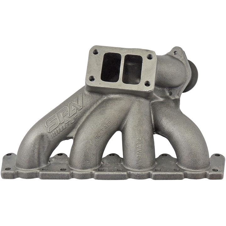 VW/Audi B5 Top Mount T3 Twin Scroll Turbo Manifold - v-band wastegate