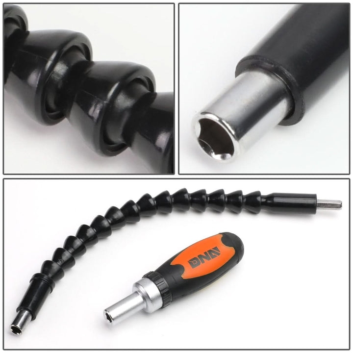 64-Piece Chrome Vanadium Steel Tool Set - Black/Orange