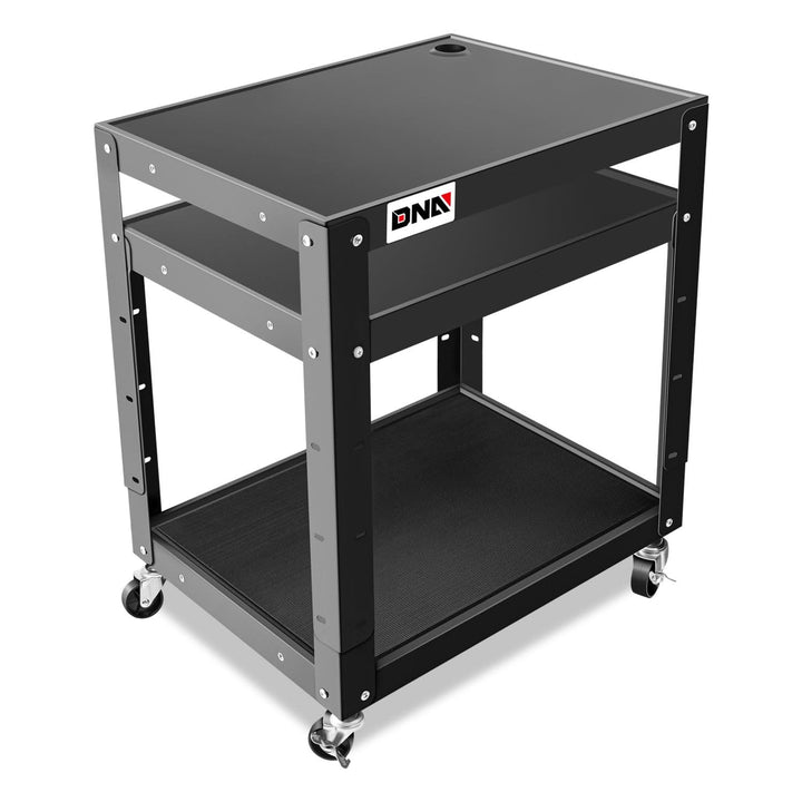 Steel AV Cart 25x18x42 Inch Mobile Audio Video Stand