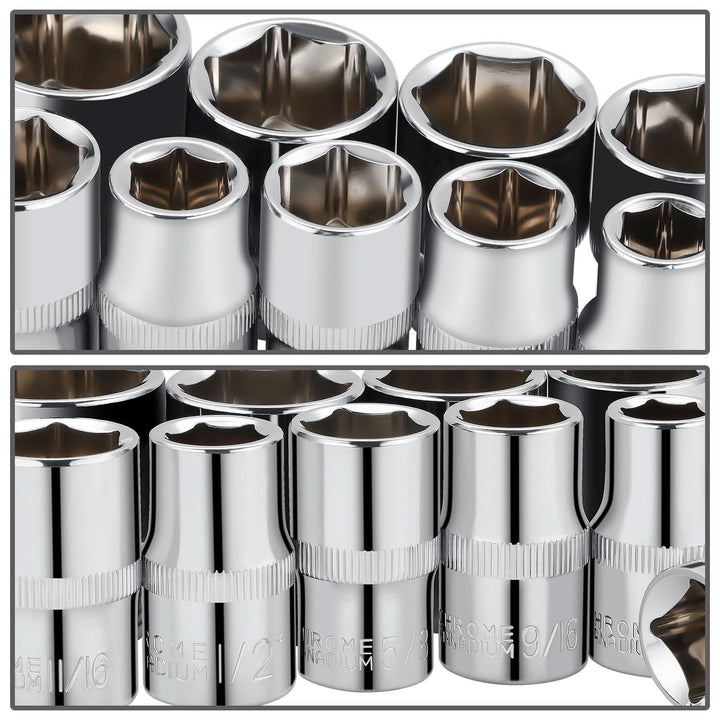1/2 Inch Drive Socket Set 10 Piece Automotive Tool Kit