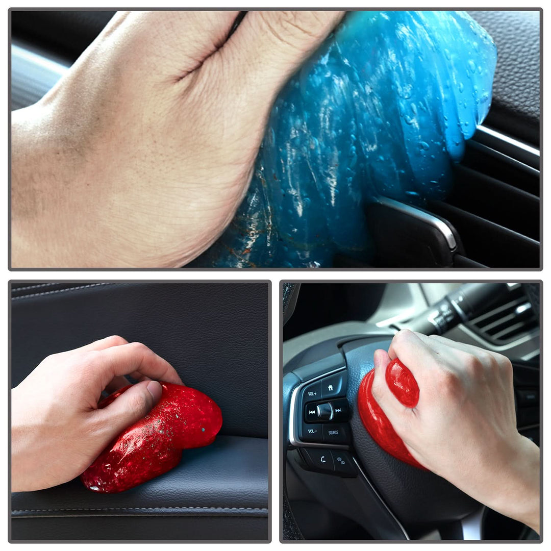 Automotive Cleaning Jelly Multi-Color Kit - Blue Red Yellow