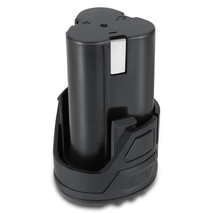 12V 2.0AH Lithium Ion Rechargeable Battery - Black