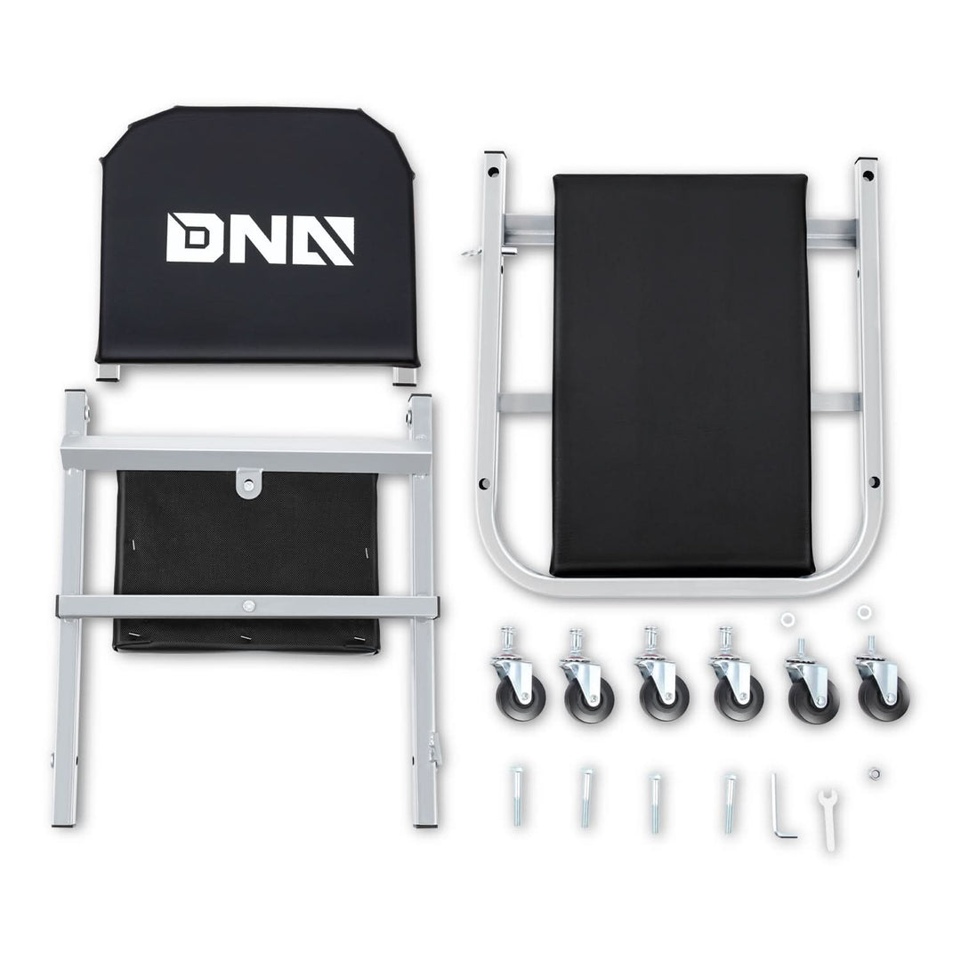 36" 2-in-1 Car Creeper and Seat - Gray