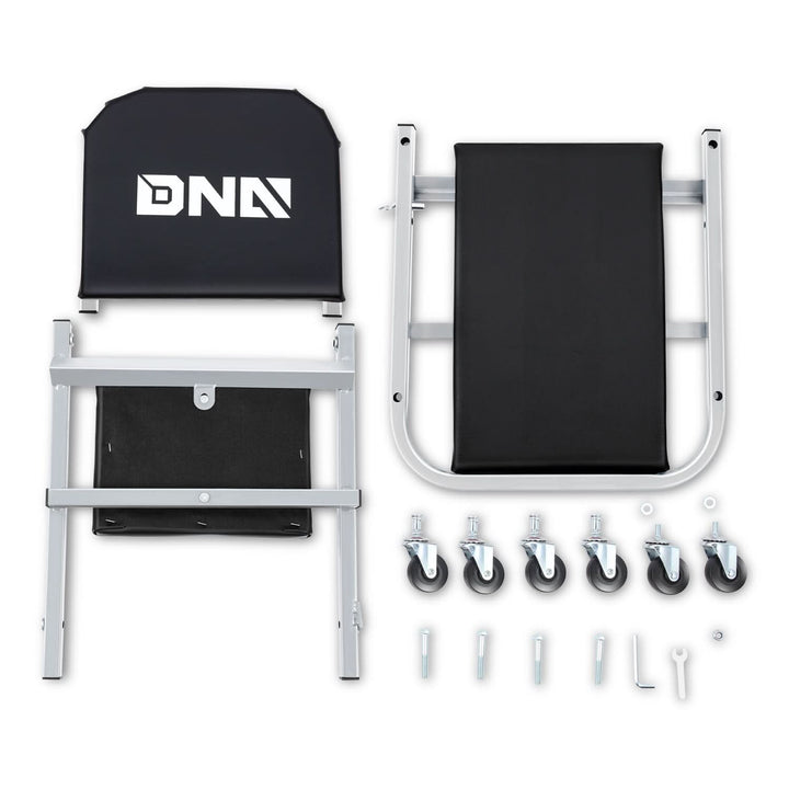 36" 2-in-1 Car Creeper and Seat - Gray