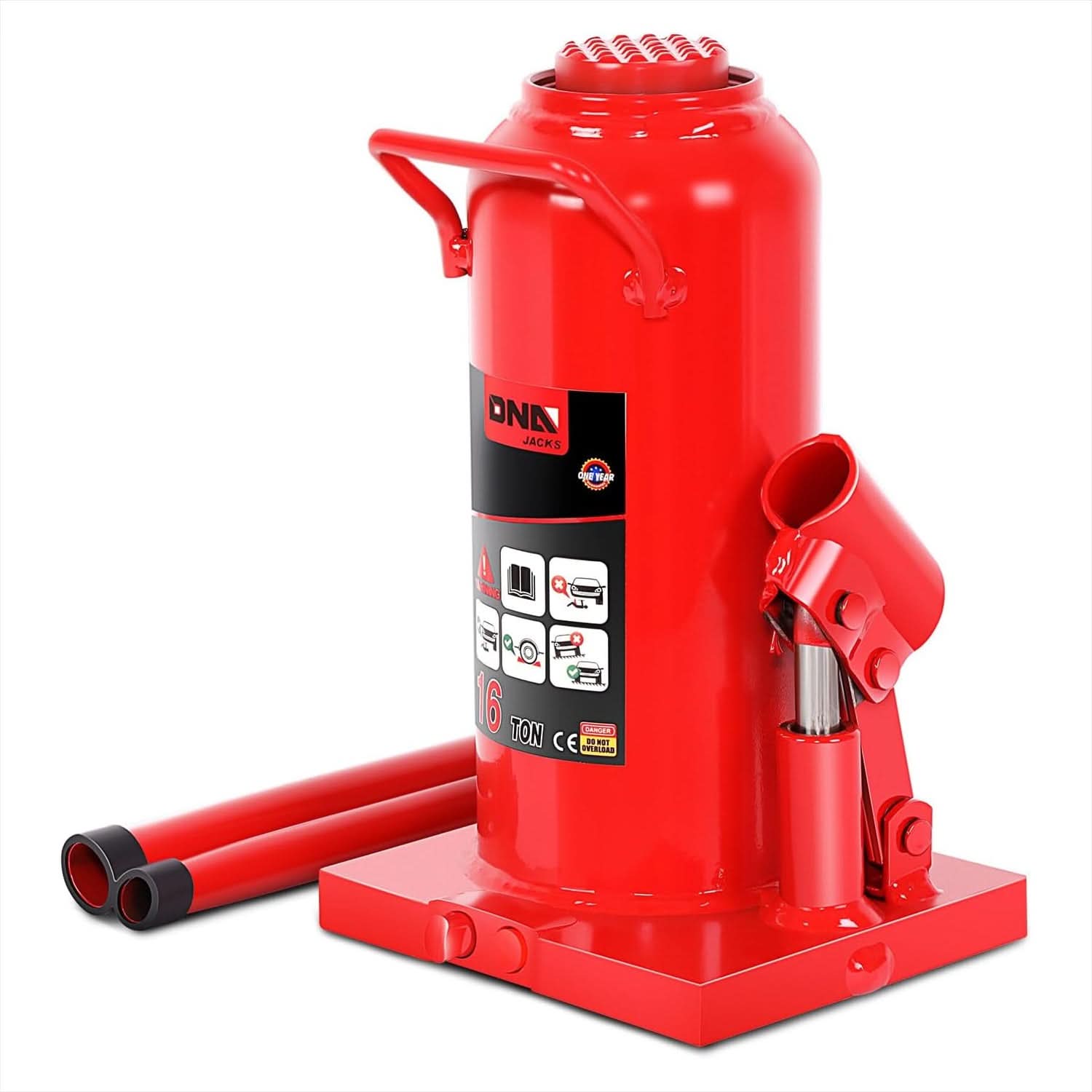 16 Ton Automotive Welded Bottle Jack - Red – ACM Technik LLC