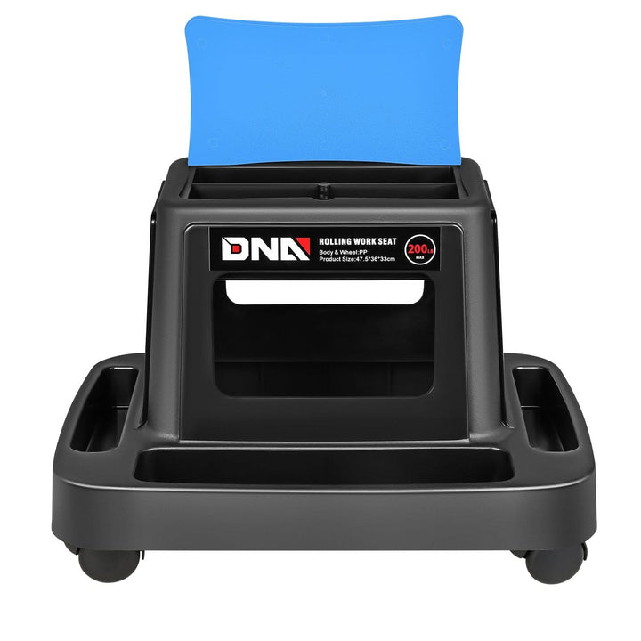 Mobile Plastic Tool Seat - Blue