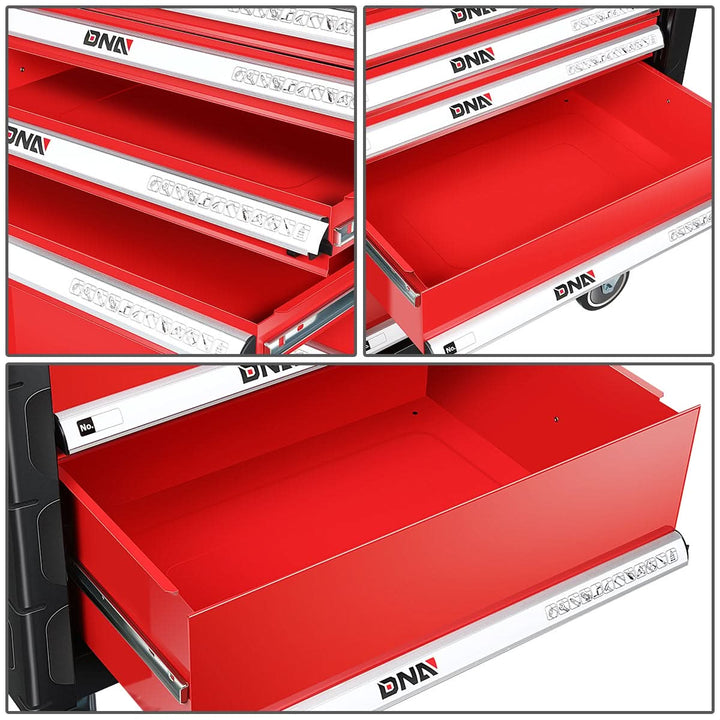 6 Drawer Plastic Roller Cabinet Top Storage