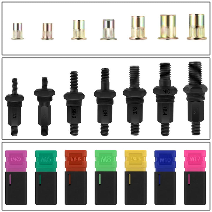 12" Hand Rivet Set - Automotive Riveting Tool