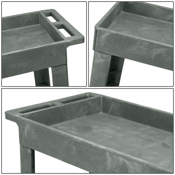 Small Tray Top Service Cart (2 Layers)
