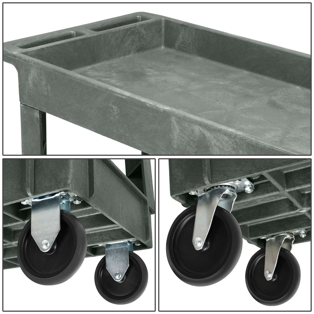 Small Tray Top Service Cart (2 Layers)