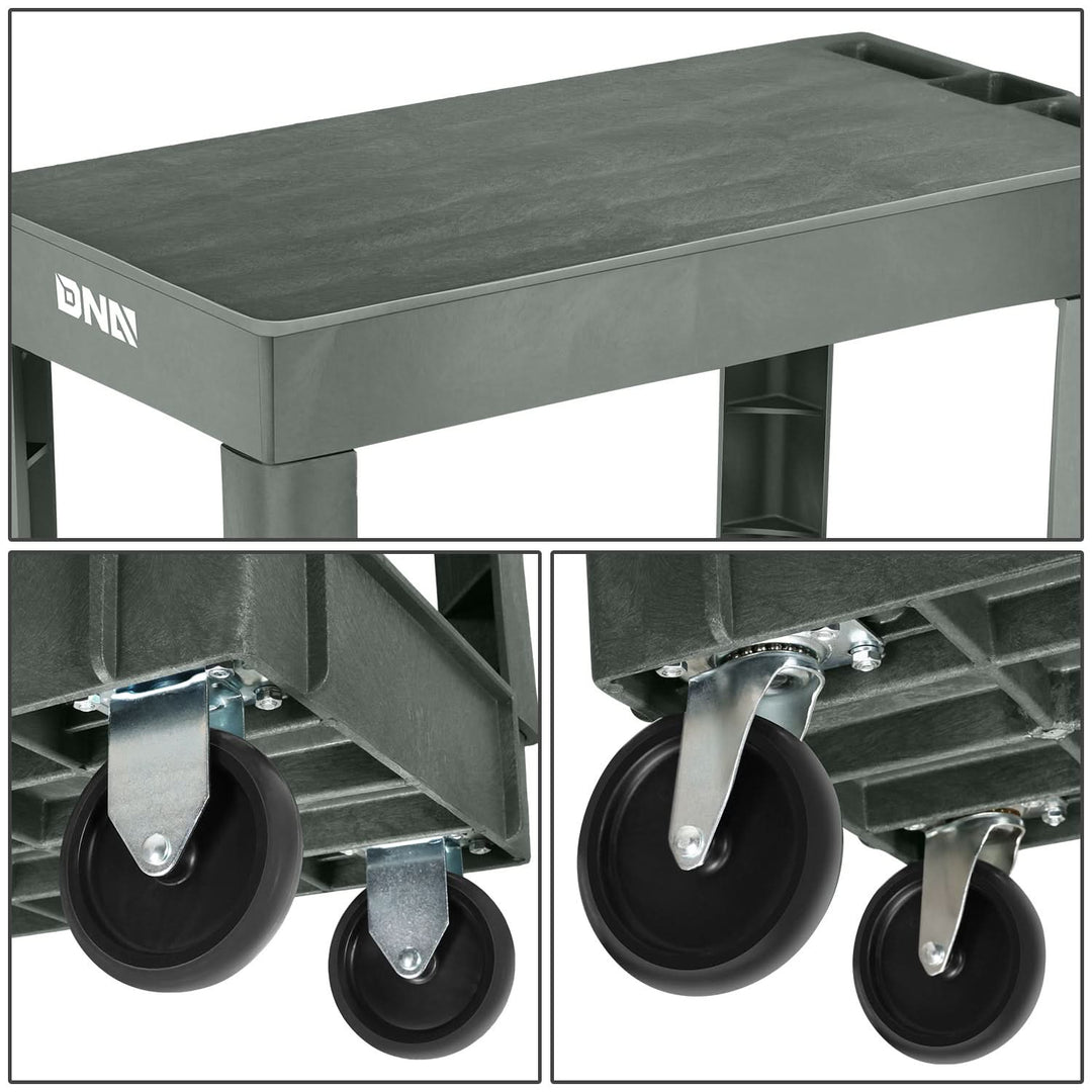 Small Flat Top Service Cart 2 Layer Automotive Shop Equipment