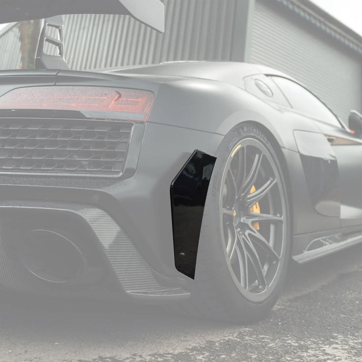 Audi R8 4S Pre-Preg Carbon Fibre Rear Bumper Canards by TRE