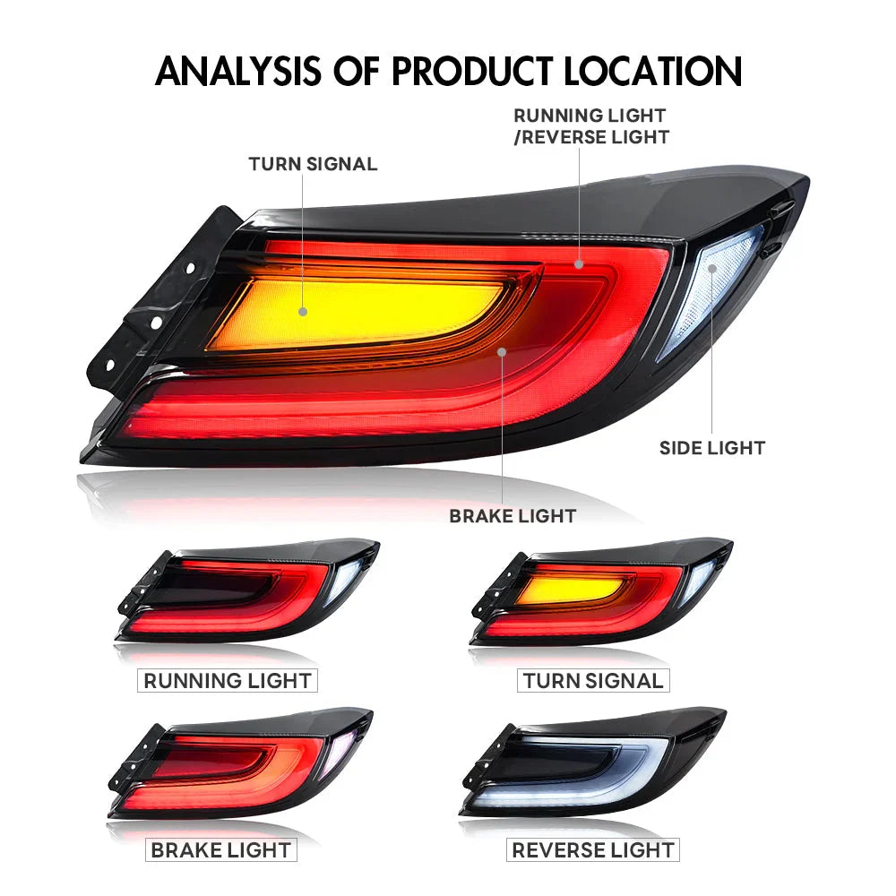 NTXGlow OEM Clear Style LED Tail Lights (2022-2025 Subaru GR86) - invoke concepts