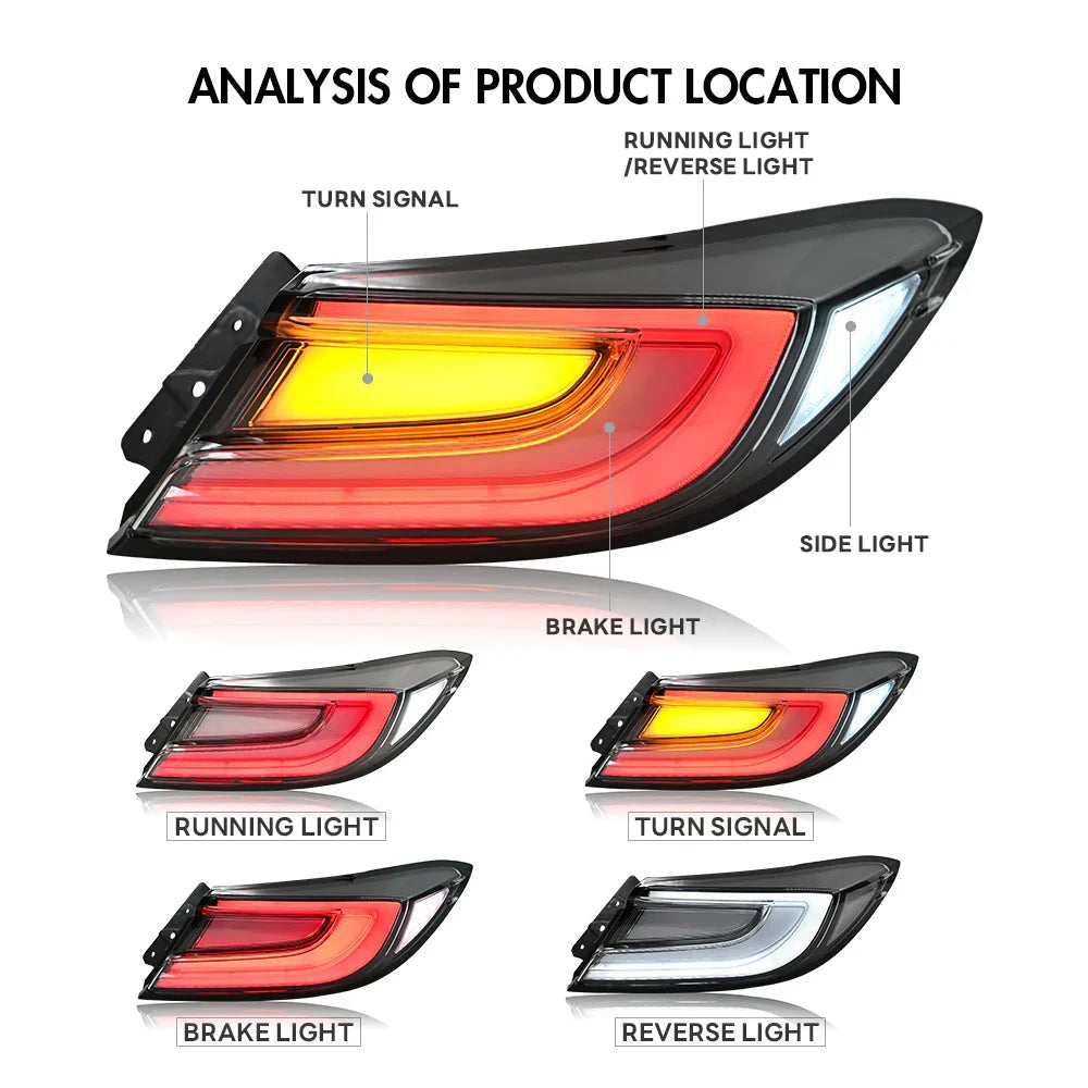 NTXGlow OEM Clear Style LED Tail Lights (2022-2025 Subaru GR86) - invoke concepts