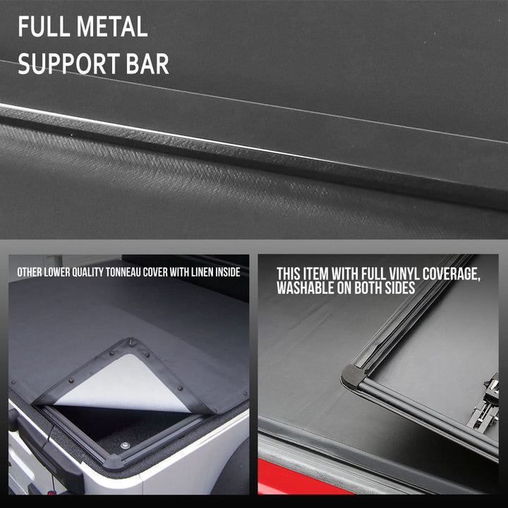 2017-2020 Nissan Titan Soft Tri-Fold Tonneau Cover 5.5FT Bed
