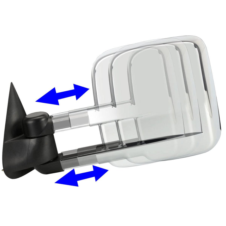 2003-2006 Chevrolet Silverado / GMC Sierra Towing Mirrors - Powered Heated Chrome