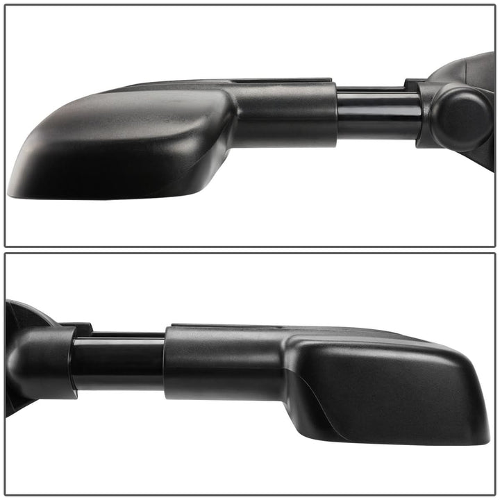 99-06 Chevrolet Silverado GMC Sierra Manual Towing Mirrors Pair Black