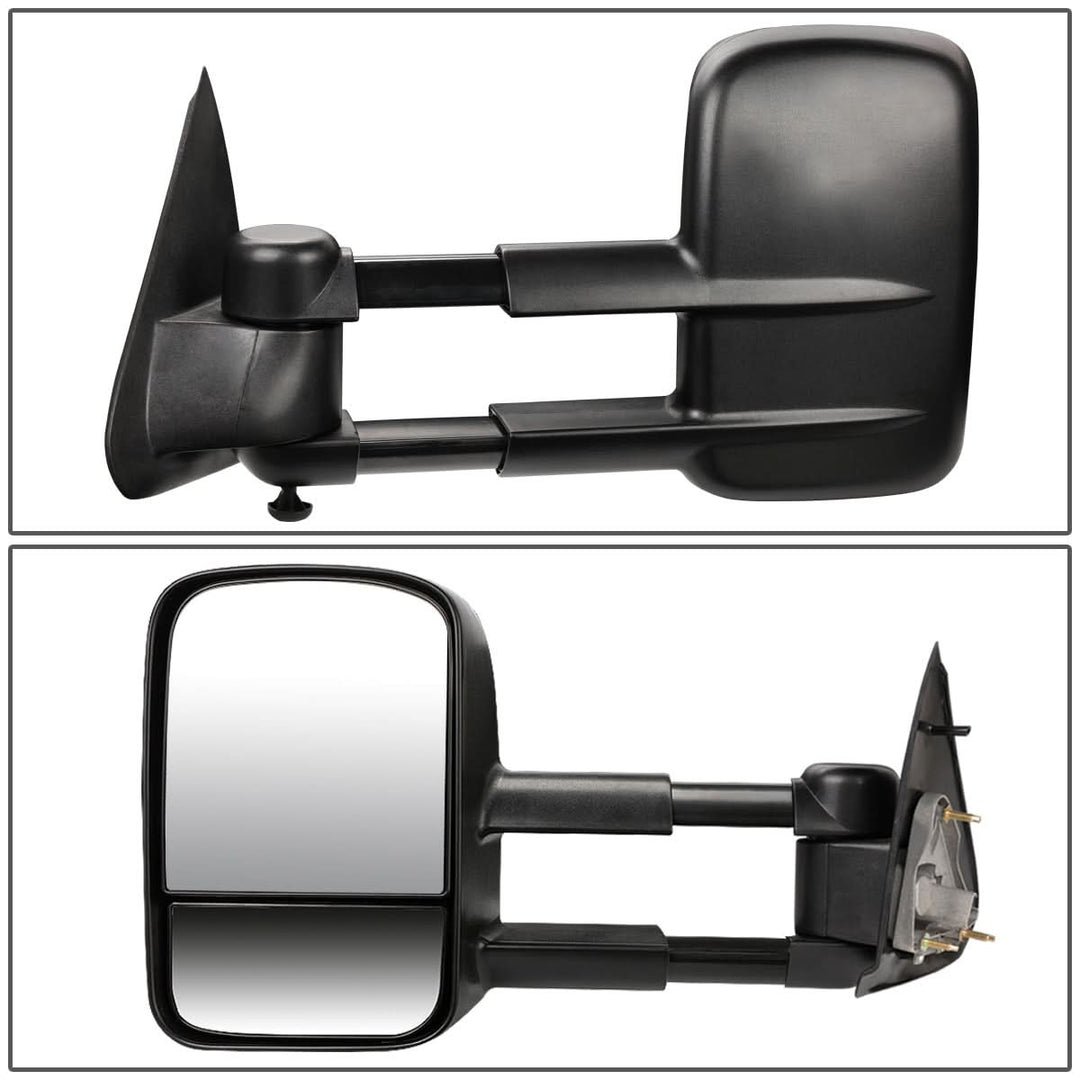 1997-2003 Ford F-150 Power Towing Mirrors Pair Black