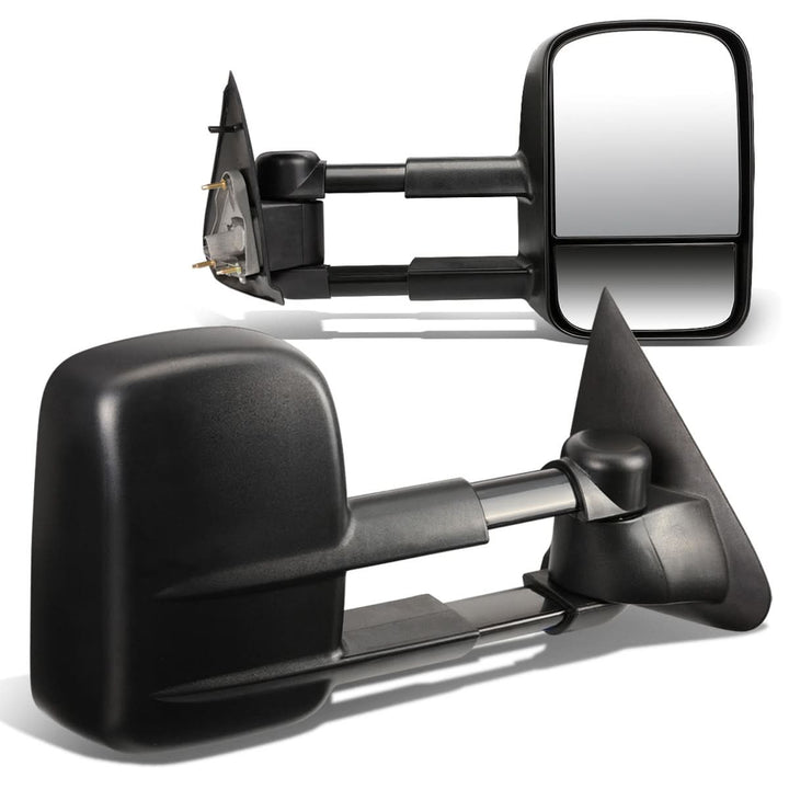 1997-2003 Ford F-150 Manual Towing Mirrors Pair Black