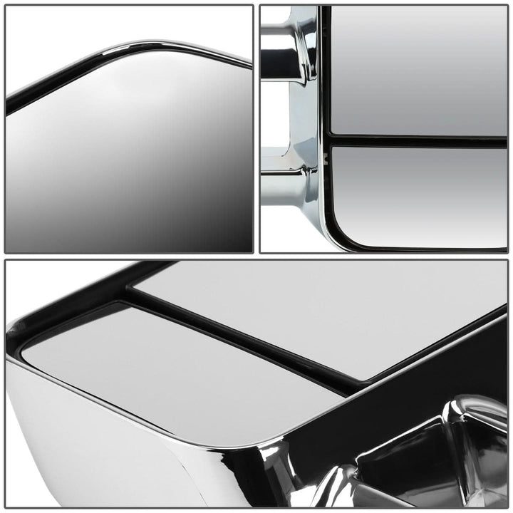 1997-2003 Ford F-150 Manual Towing Mirrors - Chrome Pair