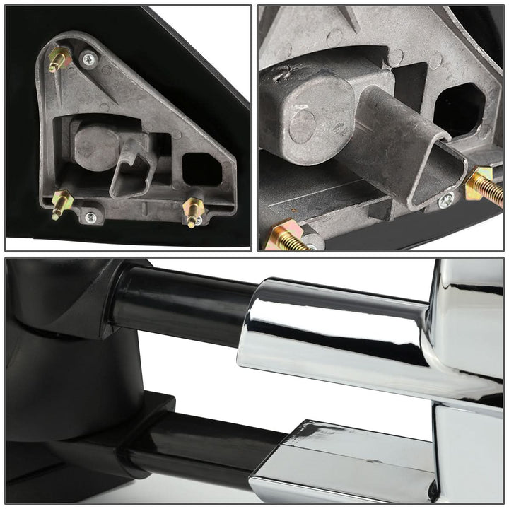 1997-2003 Ford F-150 Manual Towing Mirrors - Chrome Pair