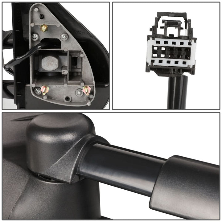 2007-2013 Chevrolet Silverado Left Towing Mirror Powered Heated Black