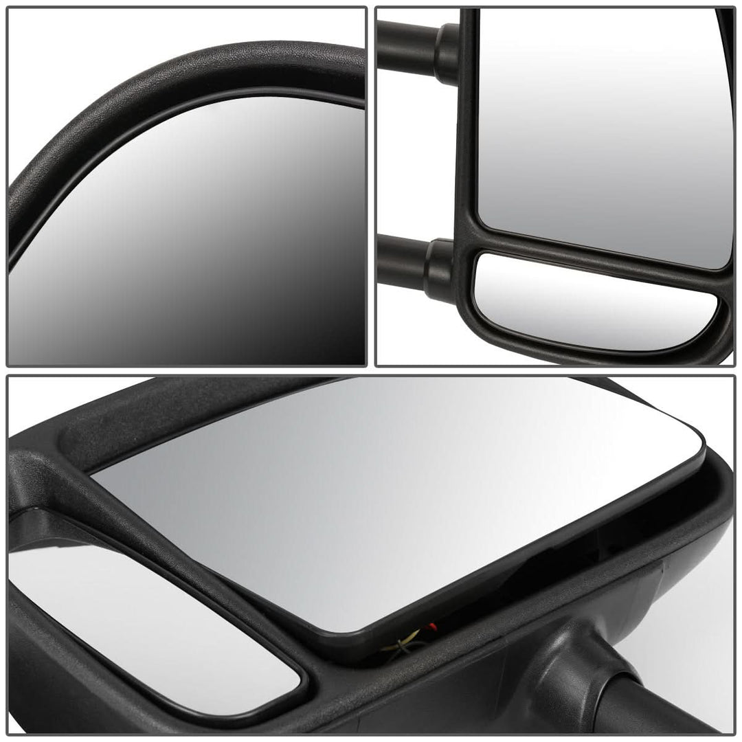1999-2007 Ford F-250 F-350 F-450 F-550 Manual Towing Mirrors Pair