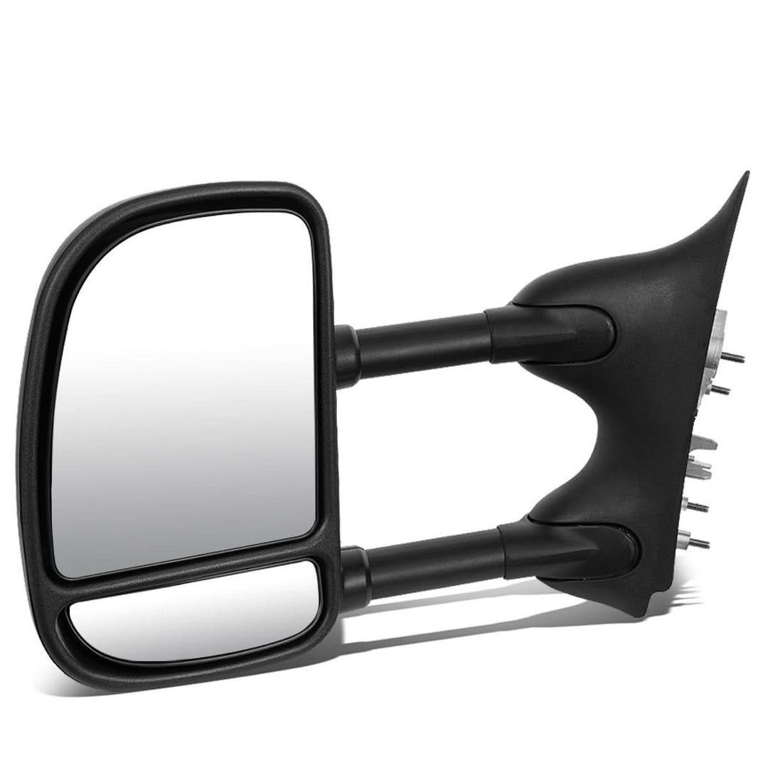 99-07 Ford F-250 F-350 F-450 F-550 Left Towing Mirror Manual Black