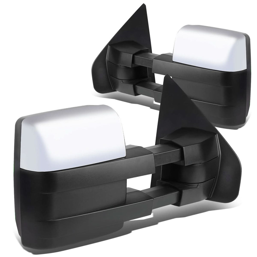 2004-2014 Ford F-150 Manual Heated Towing Mirrors - Chrome LED Amber