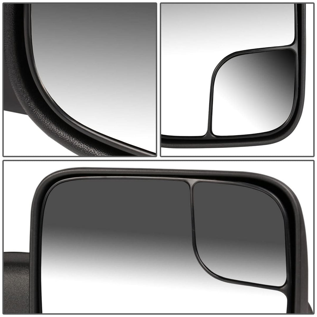94-02 Dodge Ram Right Manual Towing Mirror - Black