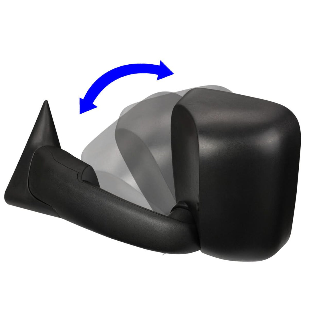 02-09 Dodge Ram Powered Heated Towing Mirror - Left Side Black
