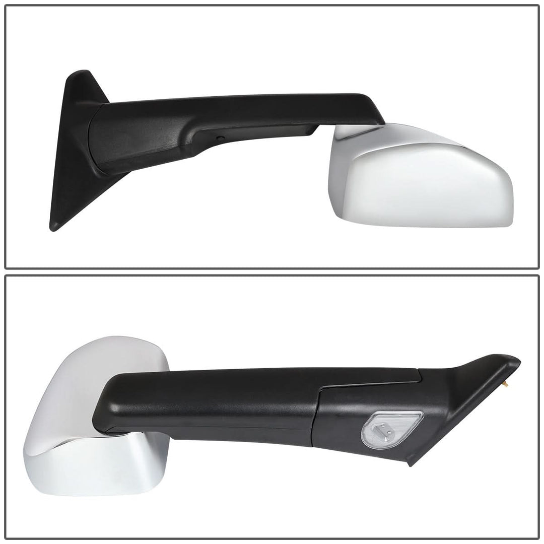 09-16 Dodge Ram Powered Heated Towing Mirrors - Chrome Pair