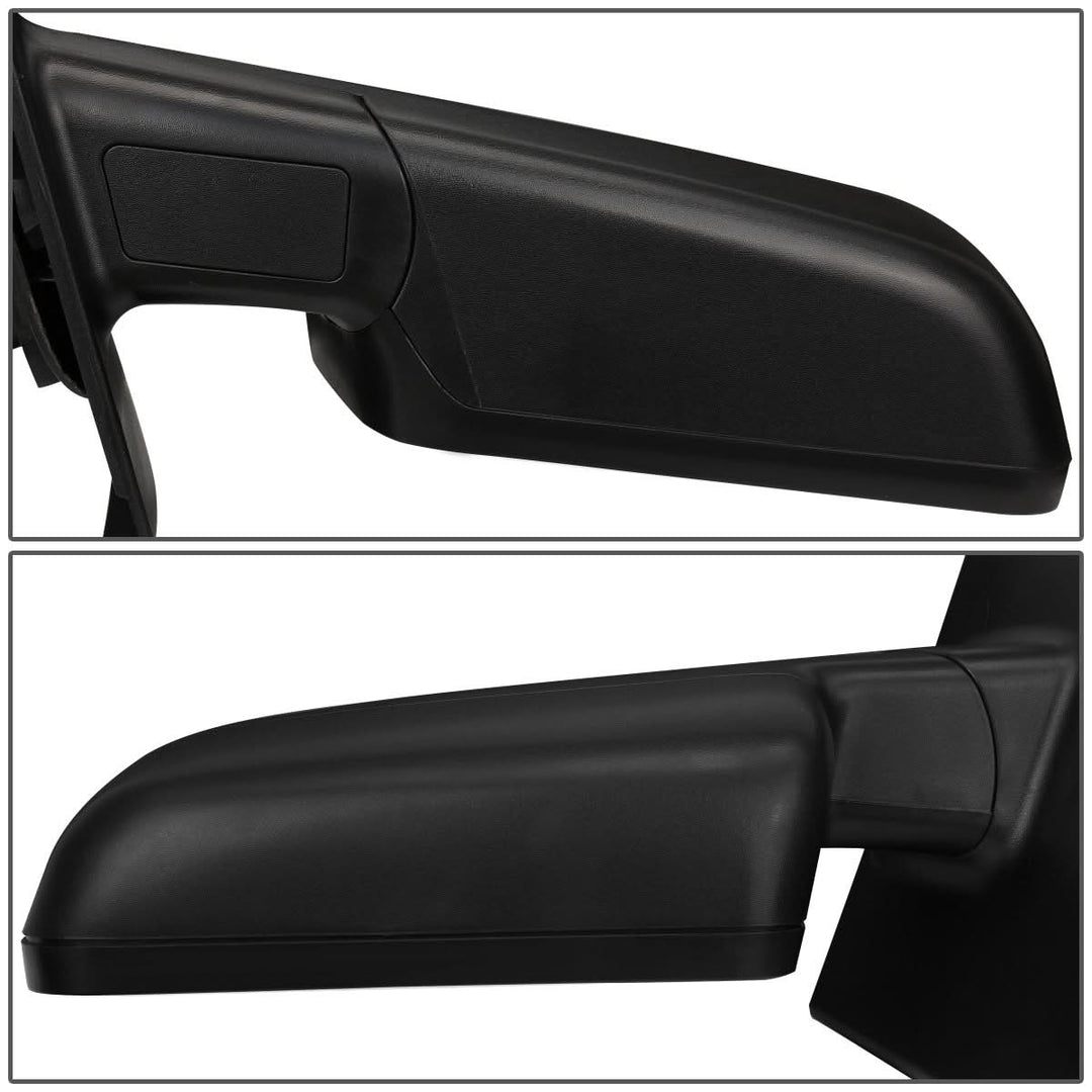 04-14 Ford F-150 Left Powered Heated Towing Mirror Black