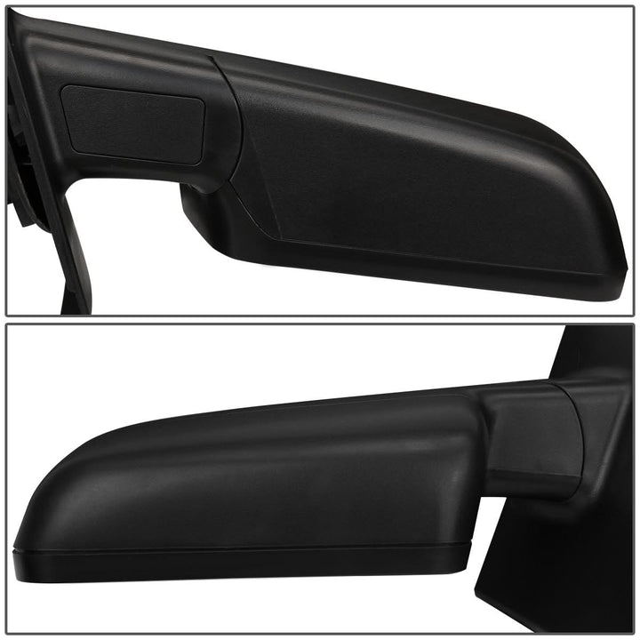 04-14 Ford F-150 Left Powered Heated Towing Mirror Black