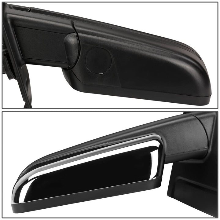 2004-2014 Ford F-150 Left Towing Mirror - Powered Heated Chrome