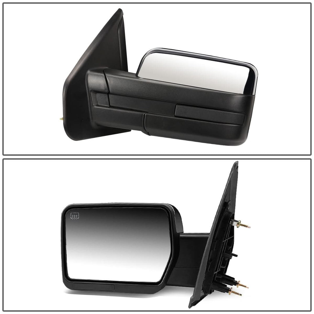 2004-2014 Ford F-150 Left Towing Mirror Manual Chrome
