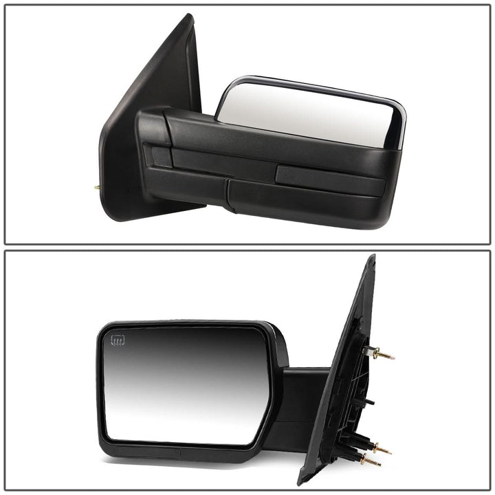 2004-2014 Ford F-150 Left Towing Mirror Manual Chrome