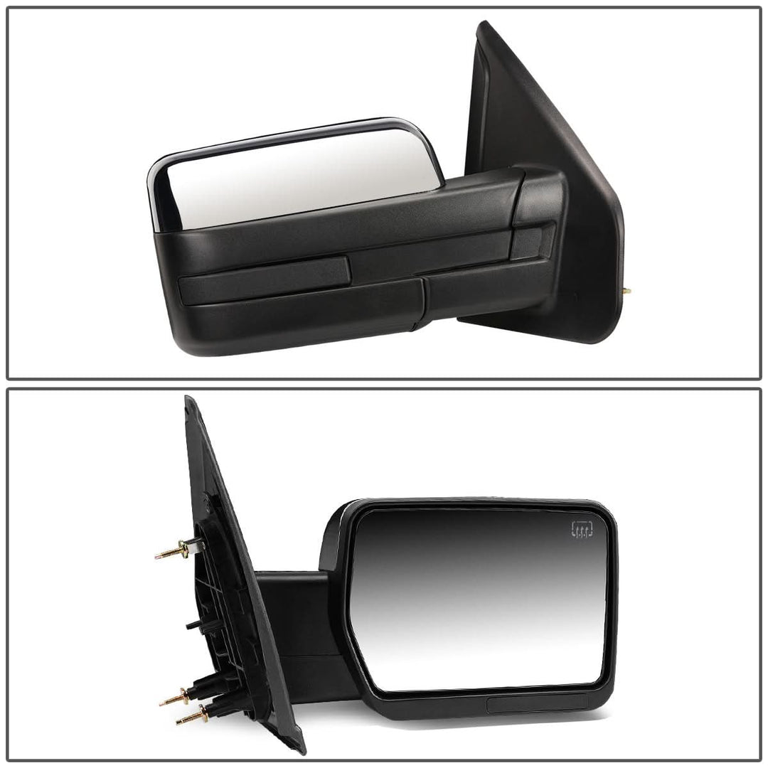 04-14 Ford F-150 Manual Towing Mirror - Right Chrome
