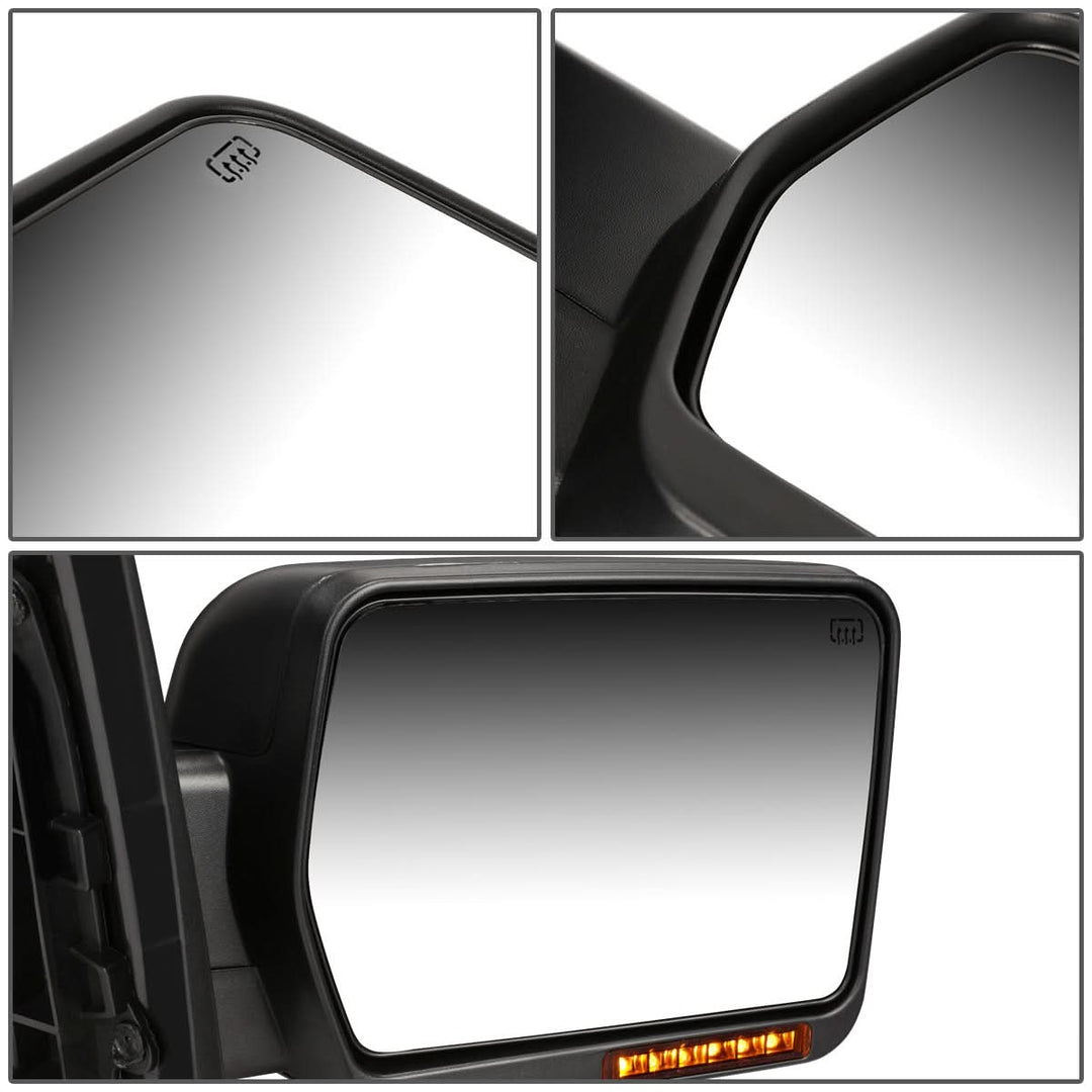 04-14 Ford F-150 Right Towing Mirror - Powered Heated Amber Signal