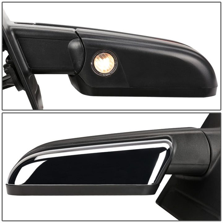 2004-2014 Ford F-150 Left Towing Mirror - Powered Heated Chrome