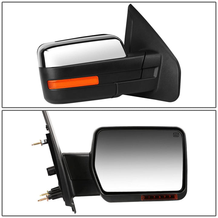 2004-2014 Ford F-150 Right Towing Mirror - Powered Heated Chrome