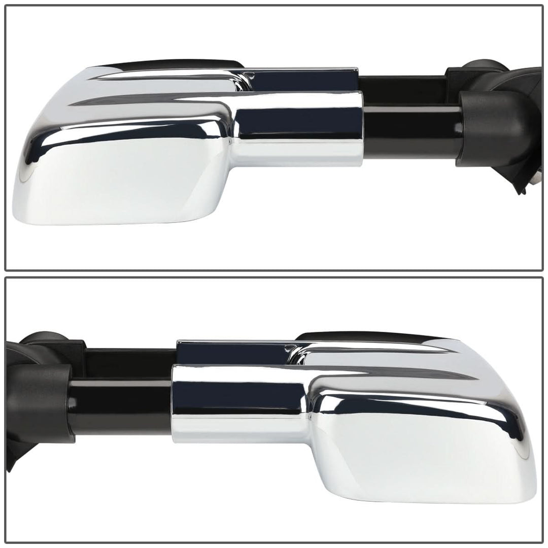 88-02 Chevrolet C/K Pickup Power Towing Mirror Pair Chrome