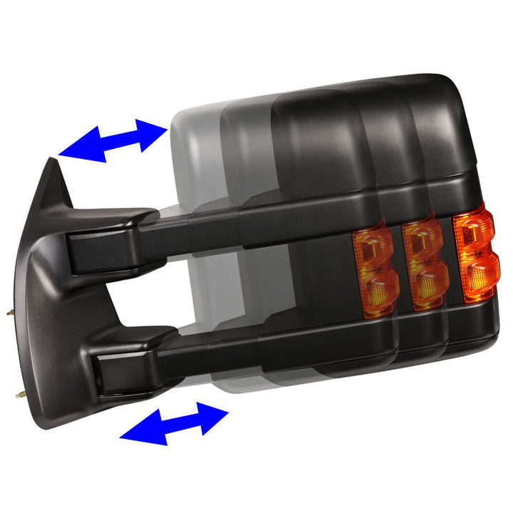 2008-2016 Ford F-250 F-350 F-450 F-550 Super Duty Manual Towing Mirrors