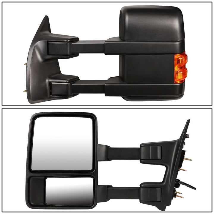 2008-2016 Ford F-250 F-350 F-450 F-550 Manual Heated LED Towing Mirror