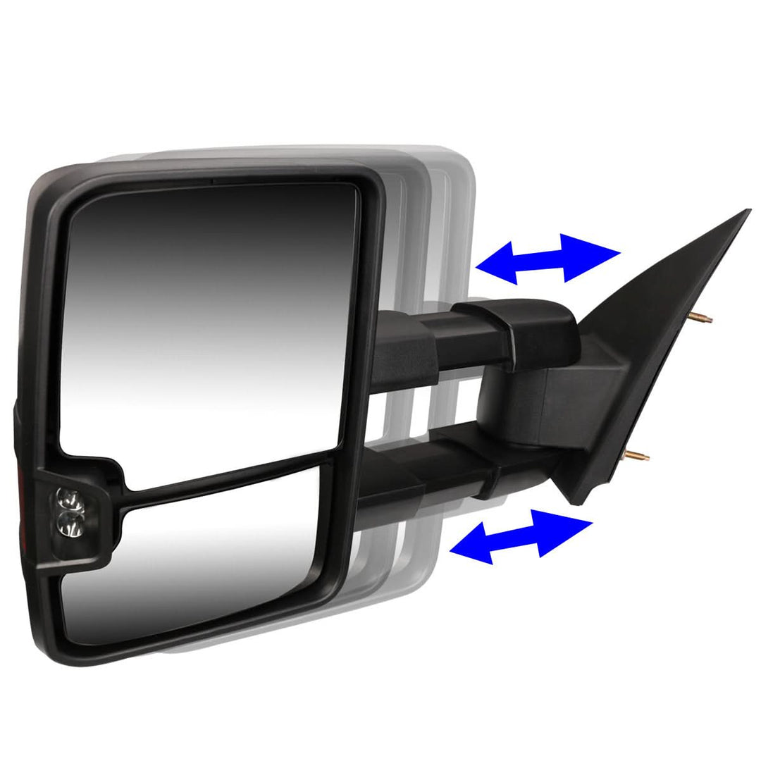 1999-2006 Chevrolet Silverado GMC Sierra Towing Mirrors LED Signal Pair